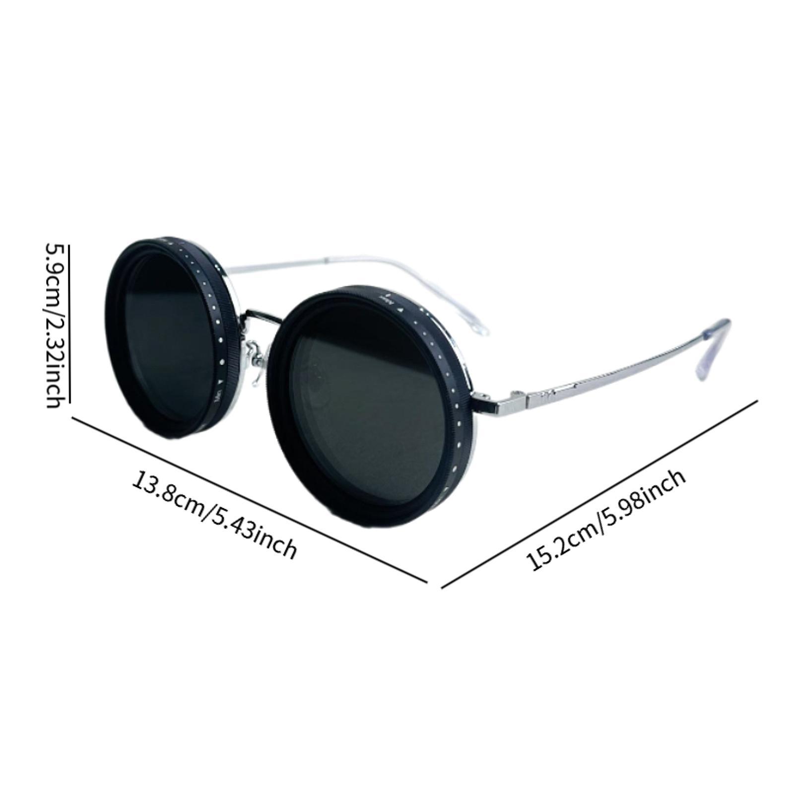 Gafas de sol de tinte ajustables Gafas de sol de playa para deportes al aire libre Viajes en interiores: Gris degradado