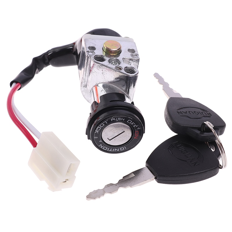 Hoge Prestaties Universele Batterij Chager Mini Slot Met 2 Sleutels Voor Motorfiets Elektrische Fiets Scooter E-Bike Elektrische Lock