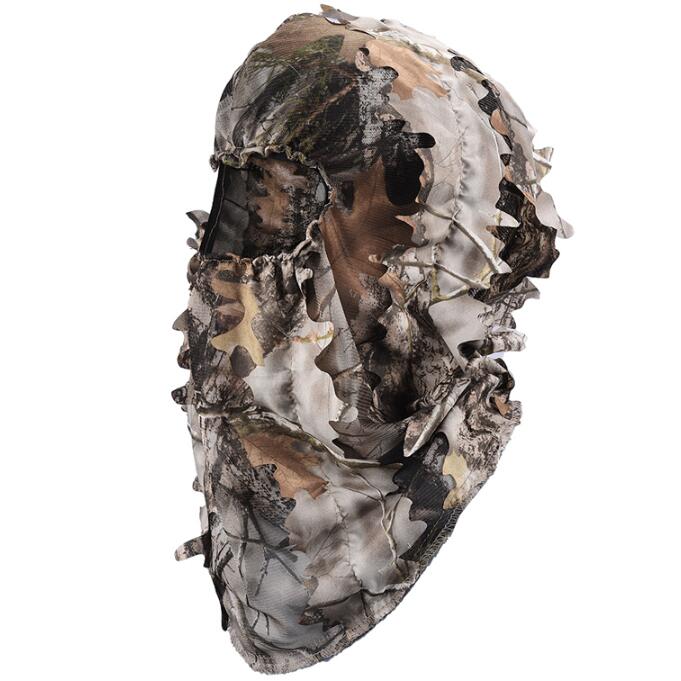 Mascarilla de camuflaje con hojas biónicas, máscara para la cabeza: Default Title