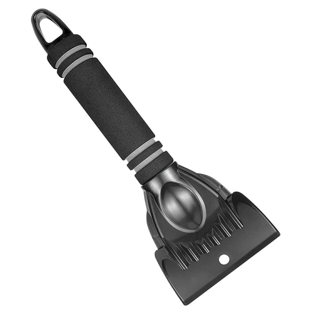 Raspador de hielo para nieve, herramienta de eliminación de hielo escarcha, agarre de espuma resistente para coche, SUV, camión, parabrisas, ventanas, pala de eliminación de nieve: new type black