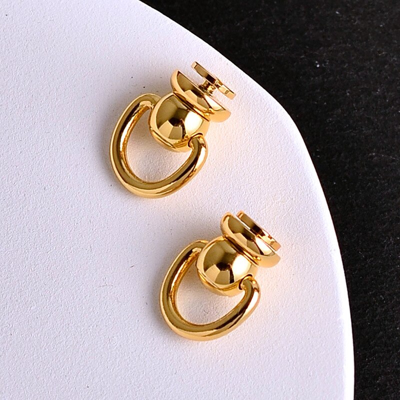 Pure Copper Bag Zipper Transform Buckles Accessories DIY Handbag Repair Kit Replace Chain Buckle Adjust Parts Hardware: Gold / 4 pcs