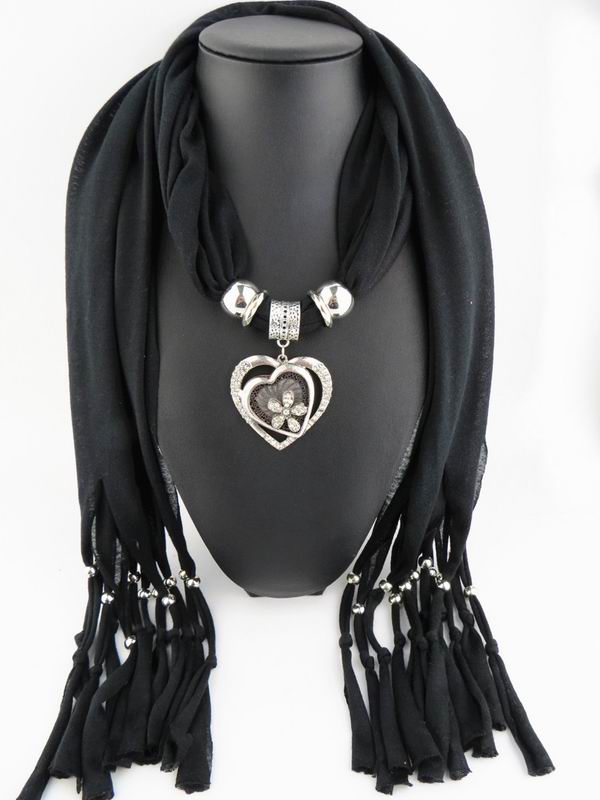 Kvinnor halsdukar halsband smycken hjärta ädelsten halsband hänge halsduk dam tofs halsdukar kvinnliga sjalar foulard femme: 1