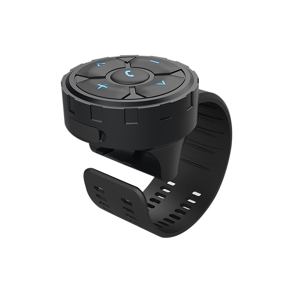 Draadloze Bluetooth 5.3 Afstandsbediening Knop Helm Oortelefoon Motorfiets/Fiets Stuur Media Controller Stuurwiel Afstandsbediening