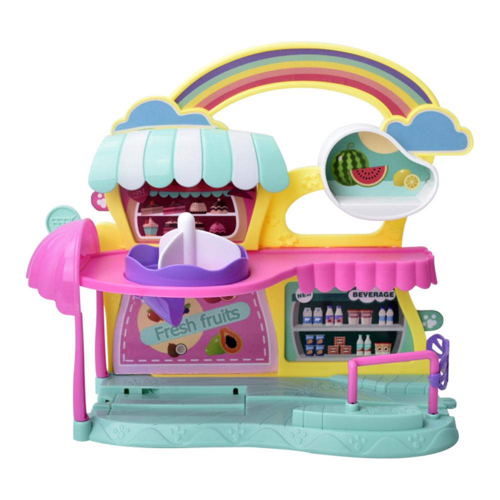 Kuulee Hase Supermarkt Haus einstellen vorgeben Geschirr freundlicher Obst Supermarkt Simulation Spielzeug einstellen