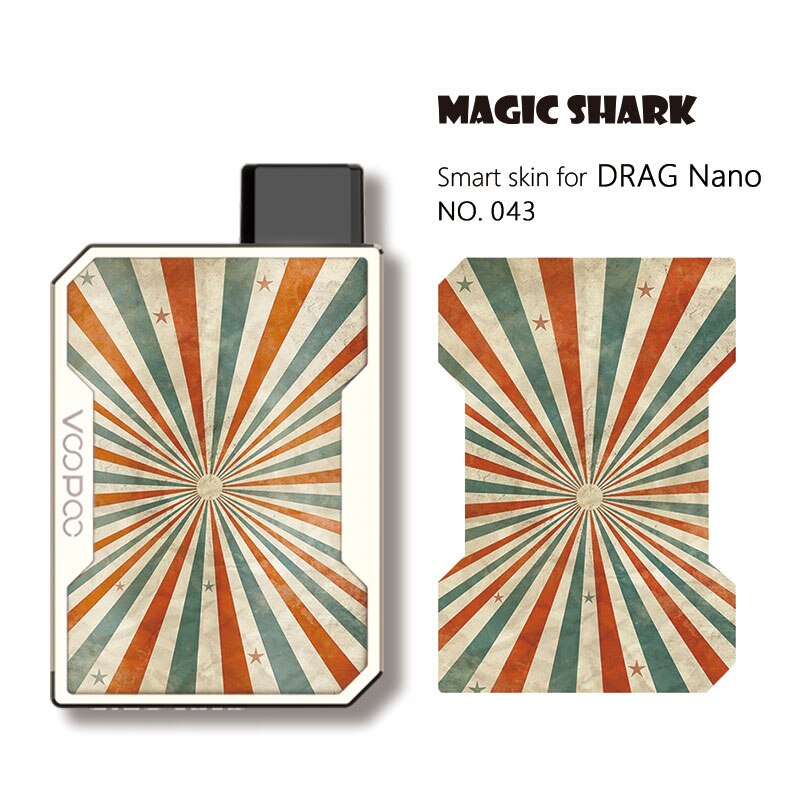 Magic Shark Game Leaf Dragon Ball Flower Super Saiyan Skull LOL JINX Case Sticker Skin Film for Voopoo Drag Nano