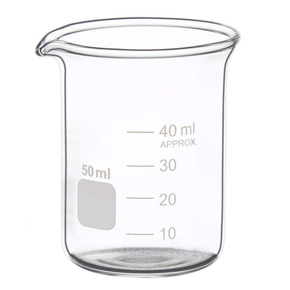 Glass Measuring Low Form Beaker Set 50ml 100ml 250ml Glass Beaker Pyrex Beaker Lab Measuring Cup