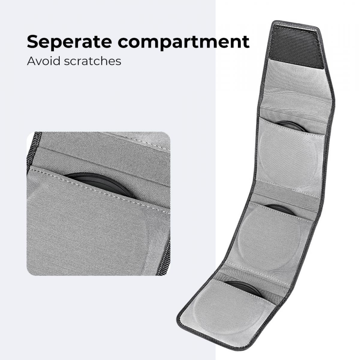 KF Concept 3-pocket filterbehuizing, maximaal formaat voor circulair filter 62 mm 82 mm (inclusief 67 mm 82 mm) 67 mm 77 mm 72 mm 55 mm 58 mm