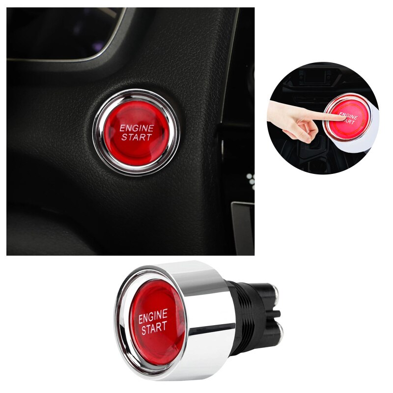 12V 50A Car Engine Start Push Button KeylessStart Button Ignition Starter Car Engine Start Button Auto Accessories