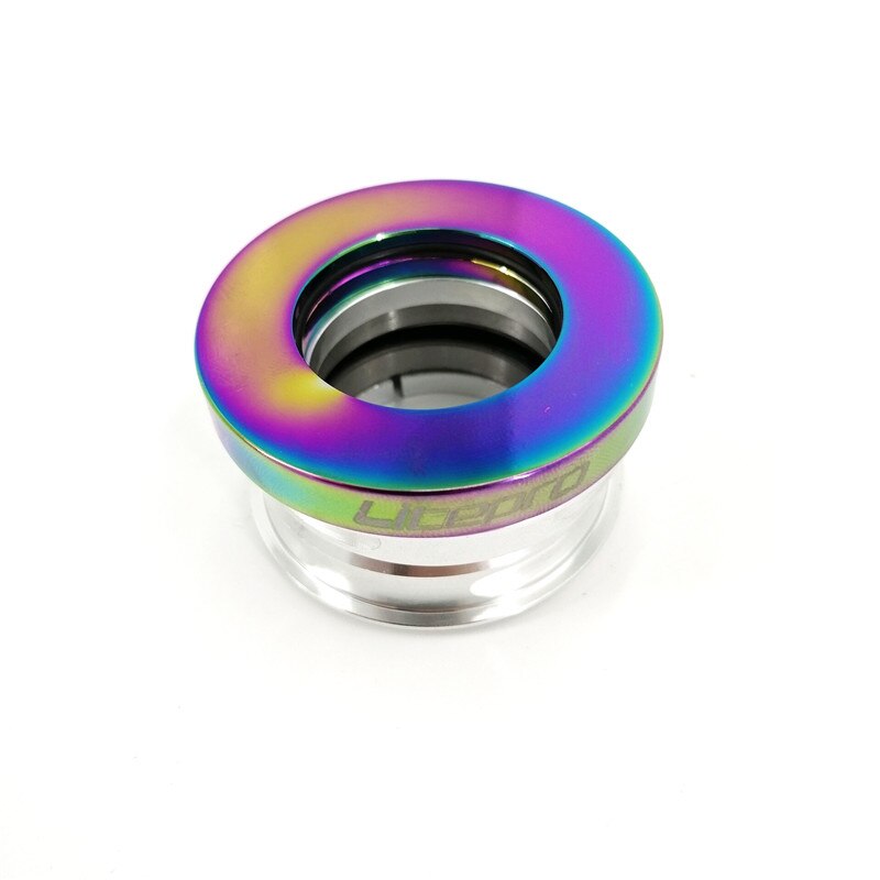 Litepro 44mm innebygd lagerhodesett aluminiumslegering cnc titanbelegg da-hon foldesykkelhodesett: Multi