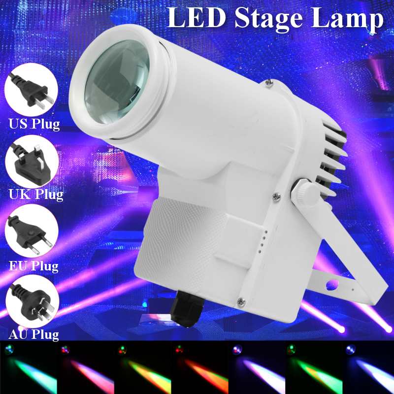 30W LED Stage Lighting RGBW Pinspot Beam Spotlight DMX512 Multi-mode DISCO Party KTV Backlight Stage Light 360-degree lighting
