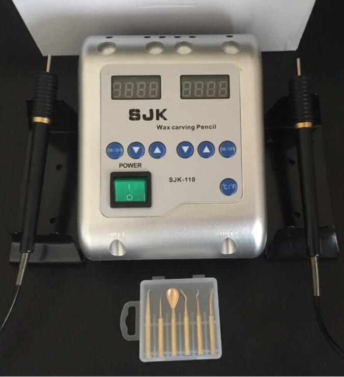 Dental Lab Elektrische Wax Mes Waxer Carving Potlood Carver Met 6 Tips + 2 Pennen