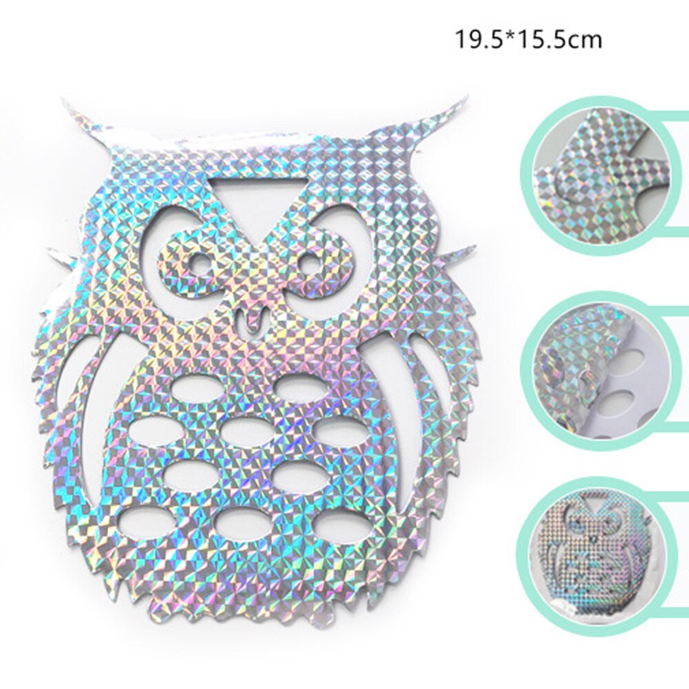 10PCS Bird Repellent Paster Pasteable Orchard Balcony Reflective Device