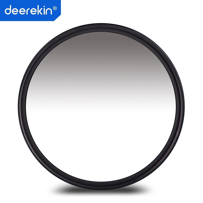 Deerekin Graduated Grey ND 0.9 Filter 37mm 43mm 46mm 40.5mm 49mm 52mm 55mm 58mm 62mm 67mm 72mm 77mm 82mm