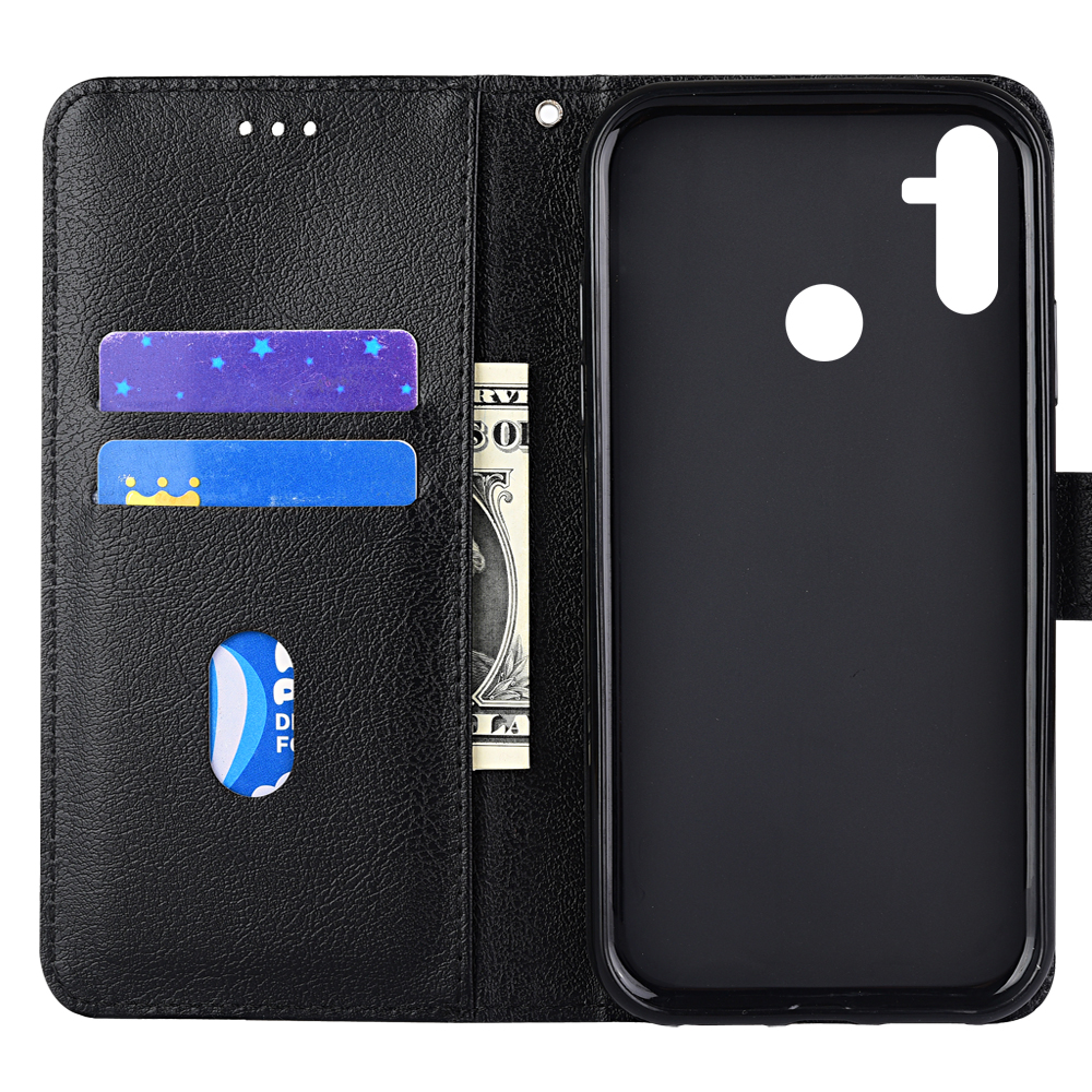 kippen Brieftasche PU Leder fallen Für Realme Narzo 20A RMX2050 Funda Stehen Geschäft Telefon Halfter Streifen Schützen Abdeckung