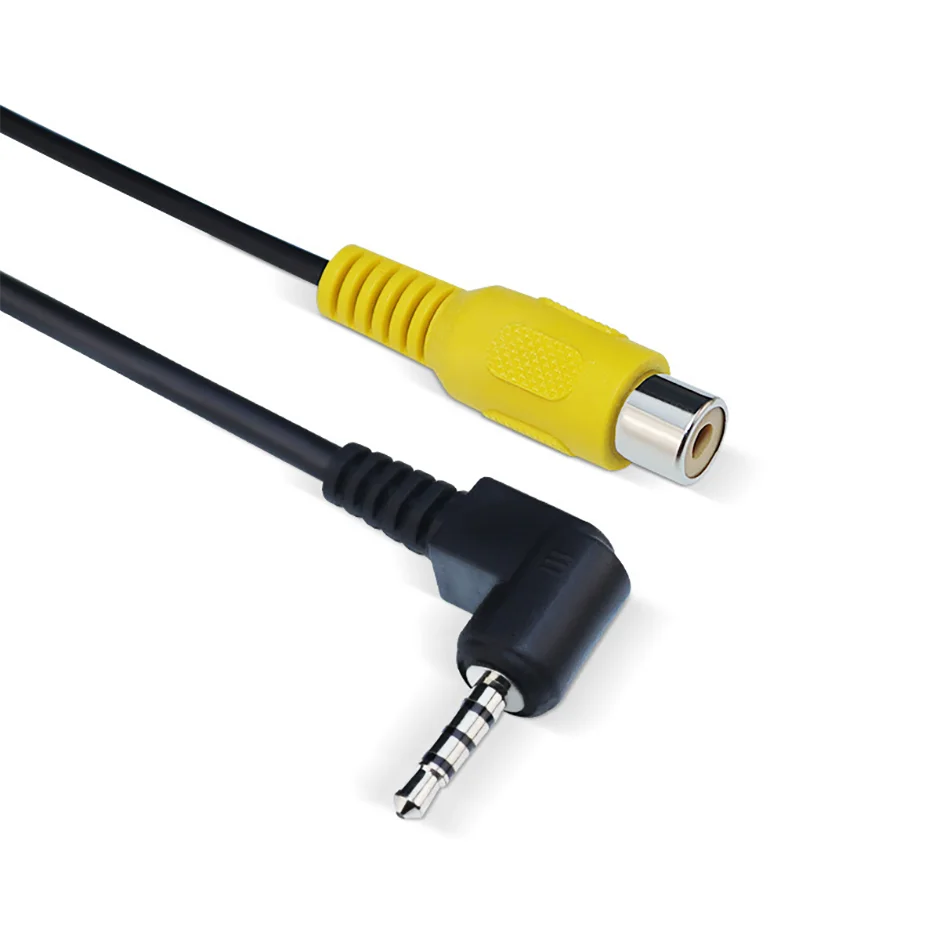 AV In Video Cable Adapter 2.5mm AV Jack Male Plug To RCA Female Adapter Cable for GPS and Rear Camera Converter Cable