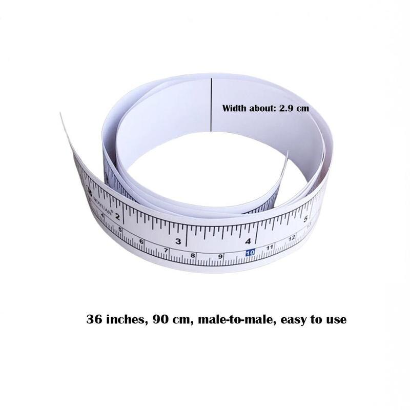 90cm Self Adhesive Metric Measure Tape Vinyl Ruler Sticker For Sewing Machine