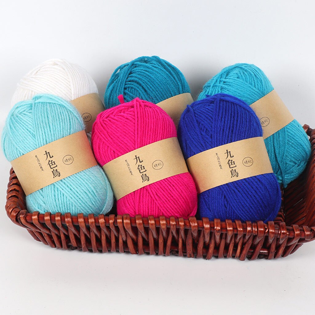 Acrylic Line Crochet Diy Medium Thick Cushion Doll Hook Shoes Line Wool Crochet Yarn Hand Knitting Wool Crochet Yarn For Scarf