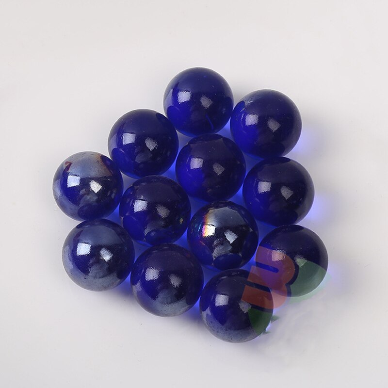 22Mm Glazen Knikkers Ballen Flipperkast Charms Clear Thuis Aquarium Decoratie Vaas Aquarium Speelgoed Voor Kids 10Pcs: Blauw