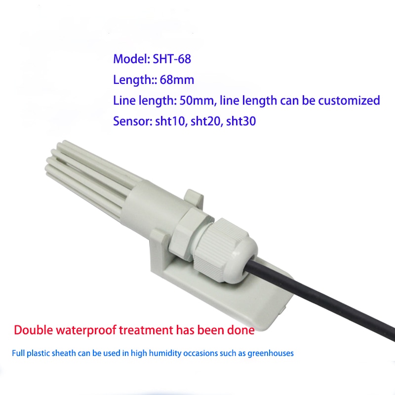 1pc Temperature Sensor for greenhouse agriculture flower garden meteorology industry temperature humidity SHT20/SHT30/SHT35
