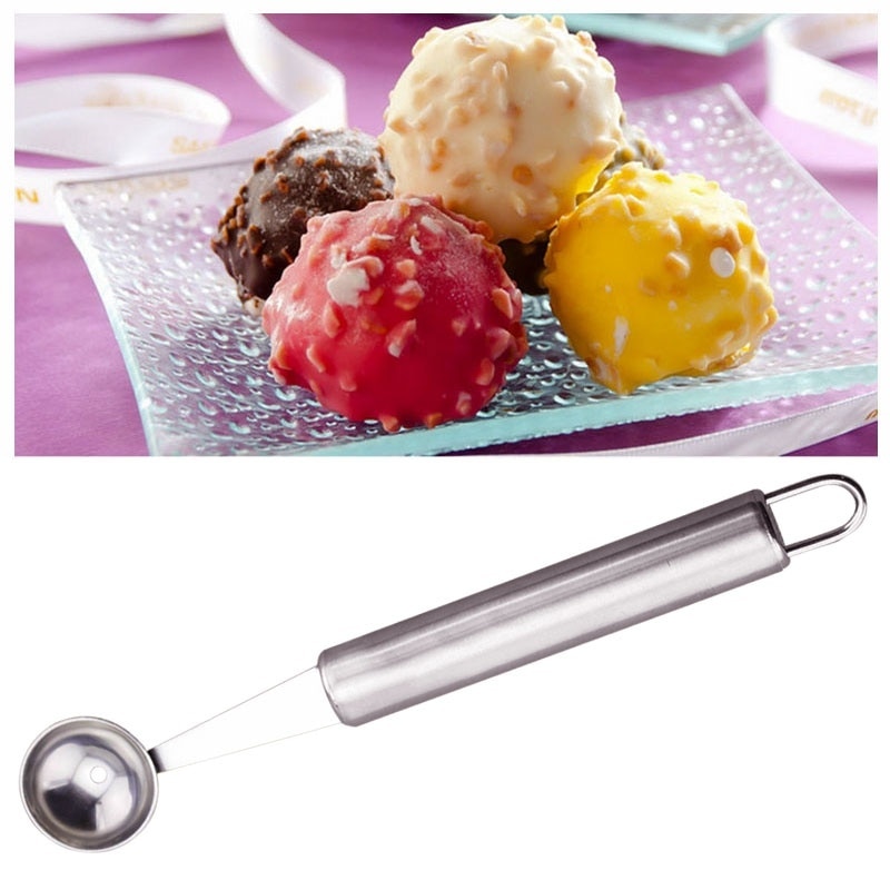 Kitchen Stainless Steel Fruit Platter Tools Carving Knife Watermelon Digging Ball Spoon Cut Fruit Tools Kitchen Stuff