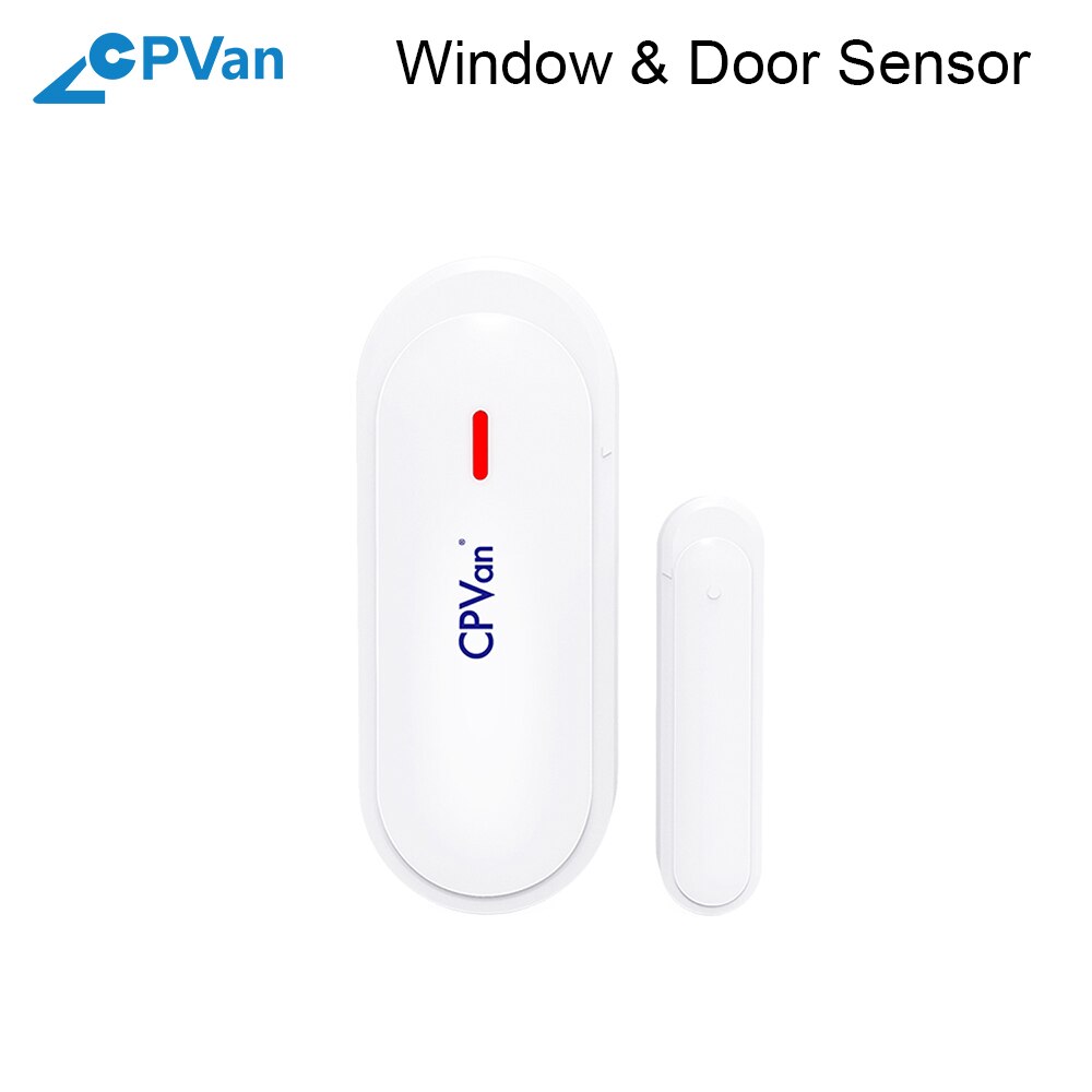 Cpvan vinduesdørsensor sikkerhedsalarm sensor detektor til bolig/butik sikkerhedssensor med boligalarmsystem -433 mhz