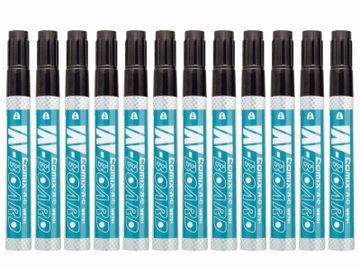 (pack of 12 pcs) Comix wb701 whiteboard pen erasable pen marker pen whiteboard pen black