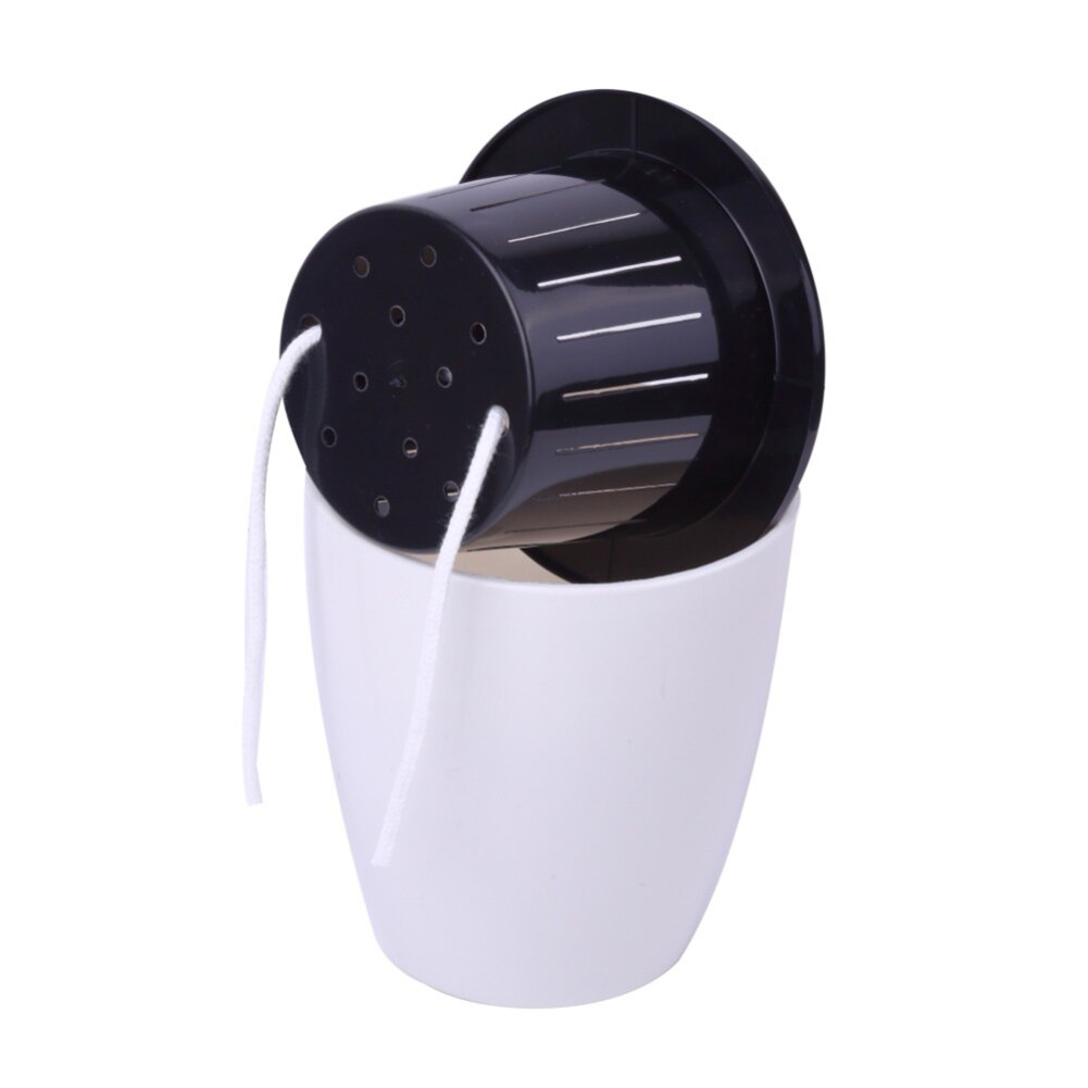 Faul blume topf, automatische wasser Absorption Nachahmung keramik topf, grüNe pflanze hydrokultur harz topf, schwarz und weiß blume topf