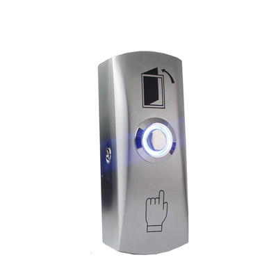 Push to Exit Button Switch NO/COM Output Zinc Alloy Panel with/without LED Light for Access Control Door Release Button Switch: with light