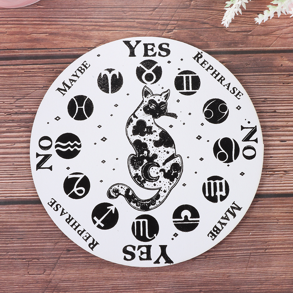 1Pc Slice Houten Slinger Board Met Sterren Zon Maan Voor Waarzeggerij Bericht Carven Decoratie Wall Art Home Decoration