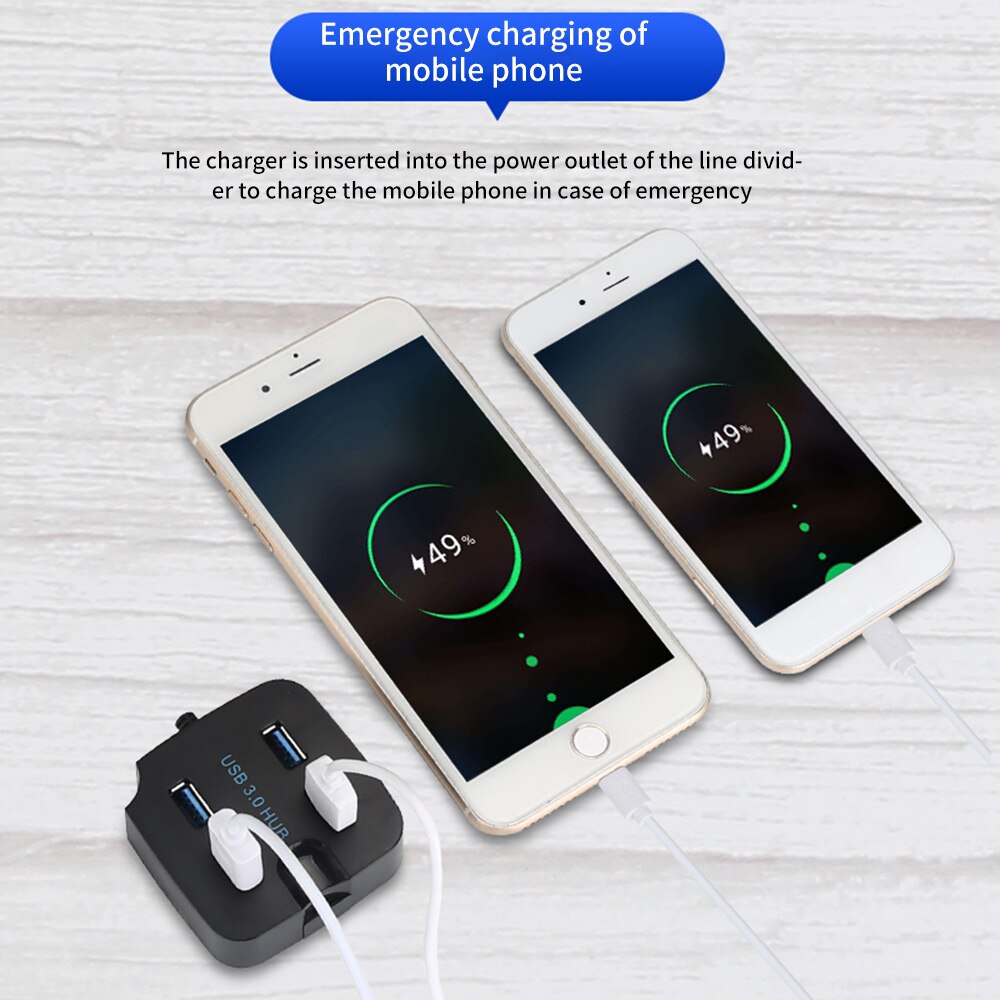 Mini USB Hubs High Speed 4 Ports USB3.0 USB 2.0 HUB Splitter Keyboard Mouse U Disk Mobile Hard Disk Card Reader With Phone Stand