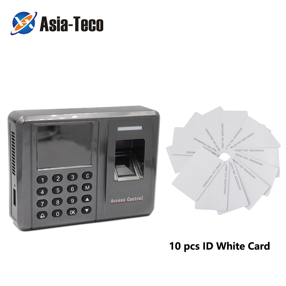 Biometric fingerprint access control time attendance RFID password lock controler office access lock integrated machine: F20 and 10  ID cards