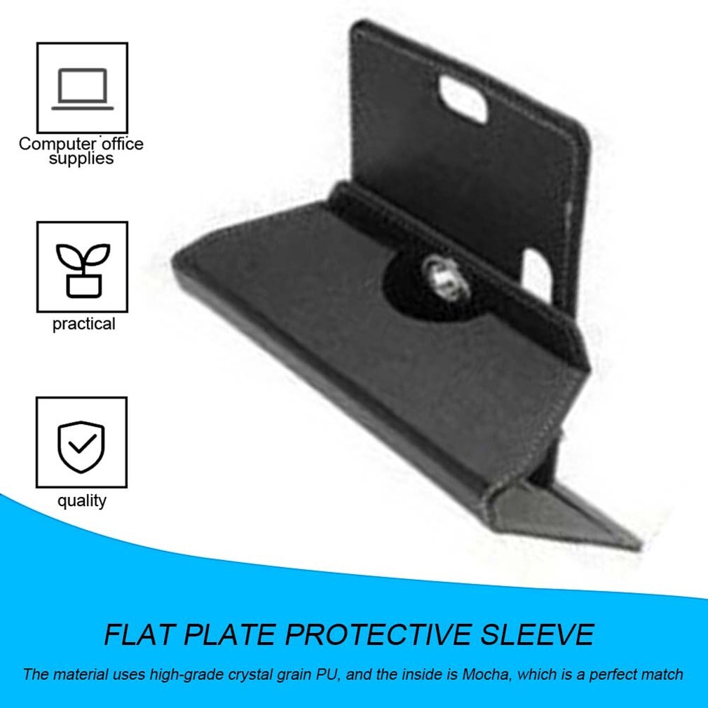 7 inch universele platte hoes met kristalpatroon, universele beschermhoes voor tablet, universele leren hoes