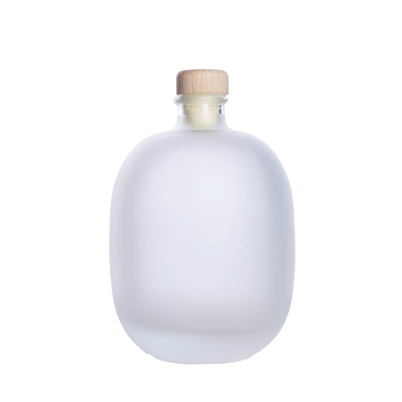 500ml Frosted Fruit Wine Bottle Green Plum Hip Flask Sake Rice Wine Yellow Wine Container with Cork Preservation Bottle Jug