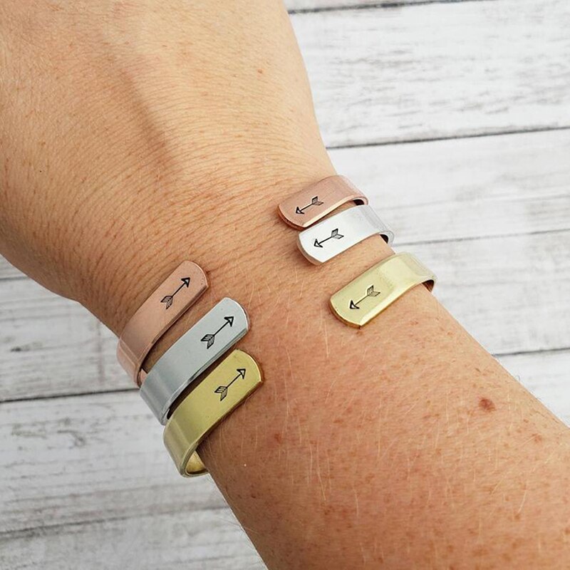 Pulseras de acero inoxidable para dama de honor, pulseras a juego para mejores amigas
