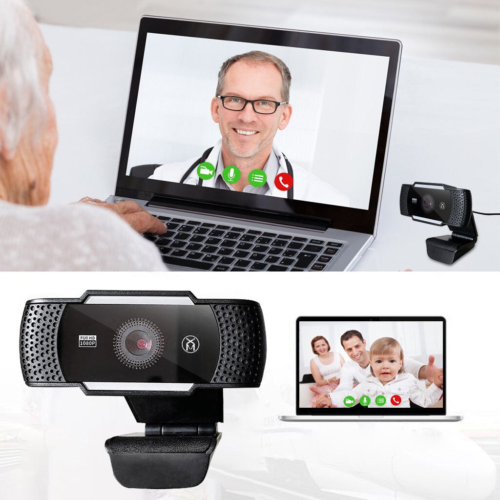 Starshine Webcam 1080 P Full Hd Pc Webcam Desktop Computer Usb Autofocus 60FPS Nachtzicht Camera Met Microfoon mic