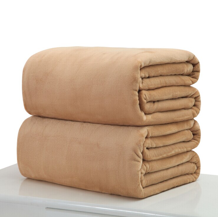 Autumn Winter Cat Dog Puppy Blanket Soft Flannel Fleece Sleeping Bed Mat Cover Pet Dog Shower Towels 50*70cm: khaki