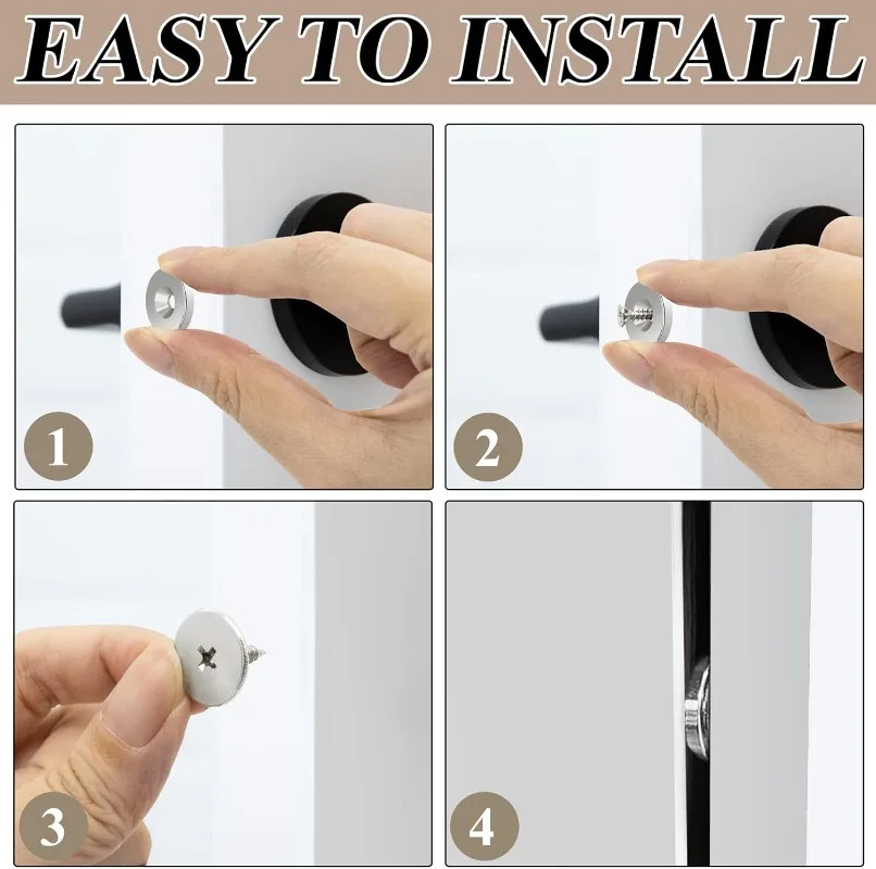 Magnetische kastknopen Kastdeur Magneetsluitingen met schroef Garderobedichting Verborgen sluiting Snap Meubelbevestiging Verborgen grendels
