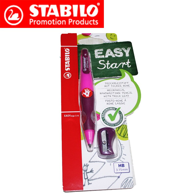 1einstellen Stabilo EASYergo 3,15 Mechanische Bleistift Bleistift Blei 3,15mm Verknüpfungen Hand/Rechte Hand Stift Automatische Bleistifte Schüler