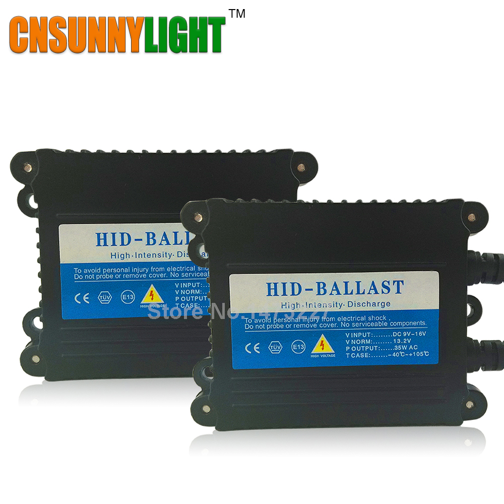 CNSUNNYLIGHT 12V 35W AC Slim HID Xenon Replacement Electronic Digital Ballasts Blocks For Car Light