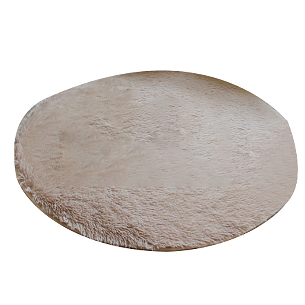 40cm rond salle de bain chambre polaire doux anti-dérapant tapis de sol tapis décor à la maison