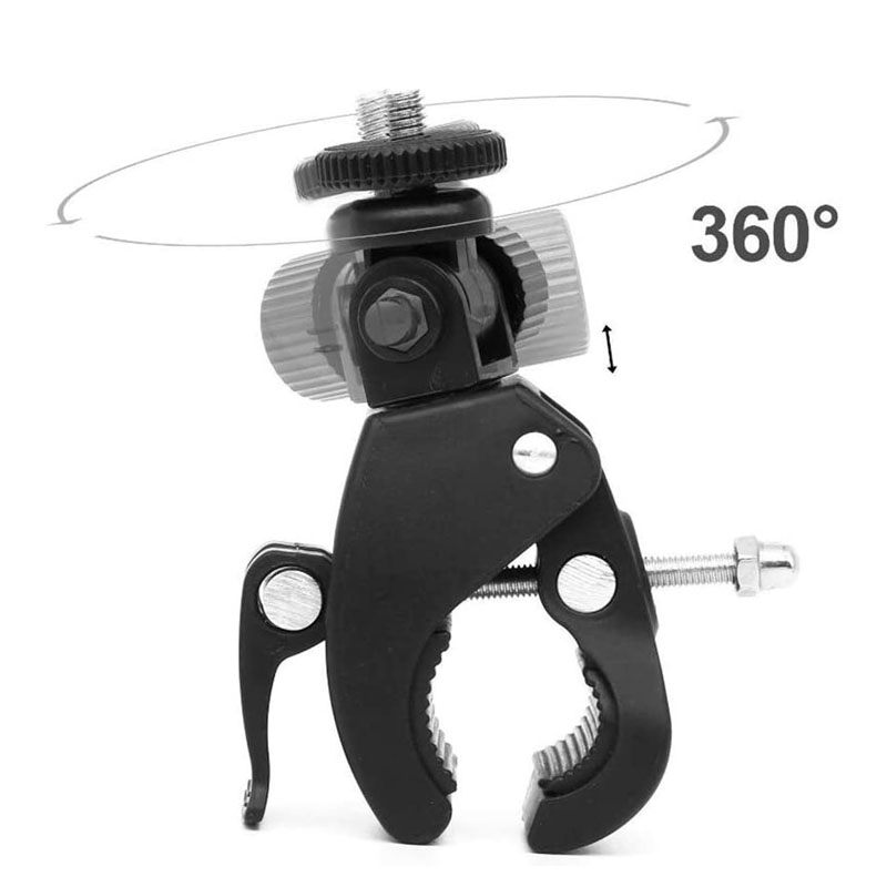 KFFTWWX – trépied de guidon de moto, 360 degrés, pour Gopro Hero 9 8 7 6 4 Black, pour YI 4K SJCAM SJ8 PRO, accessoires