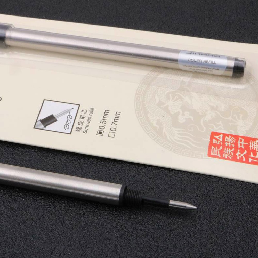 2Pc spiral Turn BLACK ink refill for JINHAO 159 rollerball Pen ink Refills