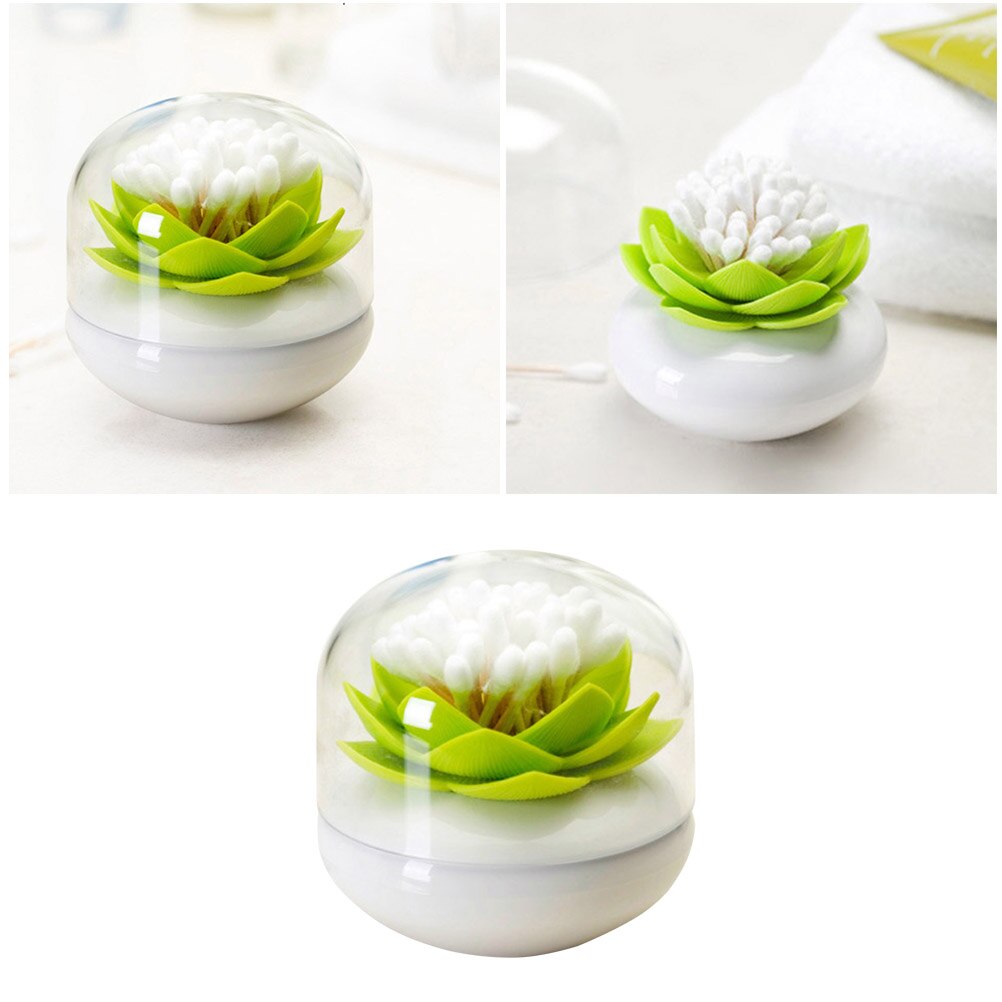 2PCS Cotton Swab Funny Toothpick Box Toothpick Container Plastic Holder for Dining Room Bedroom Livingroom: Green