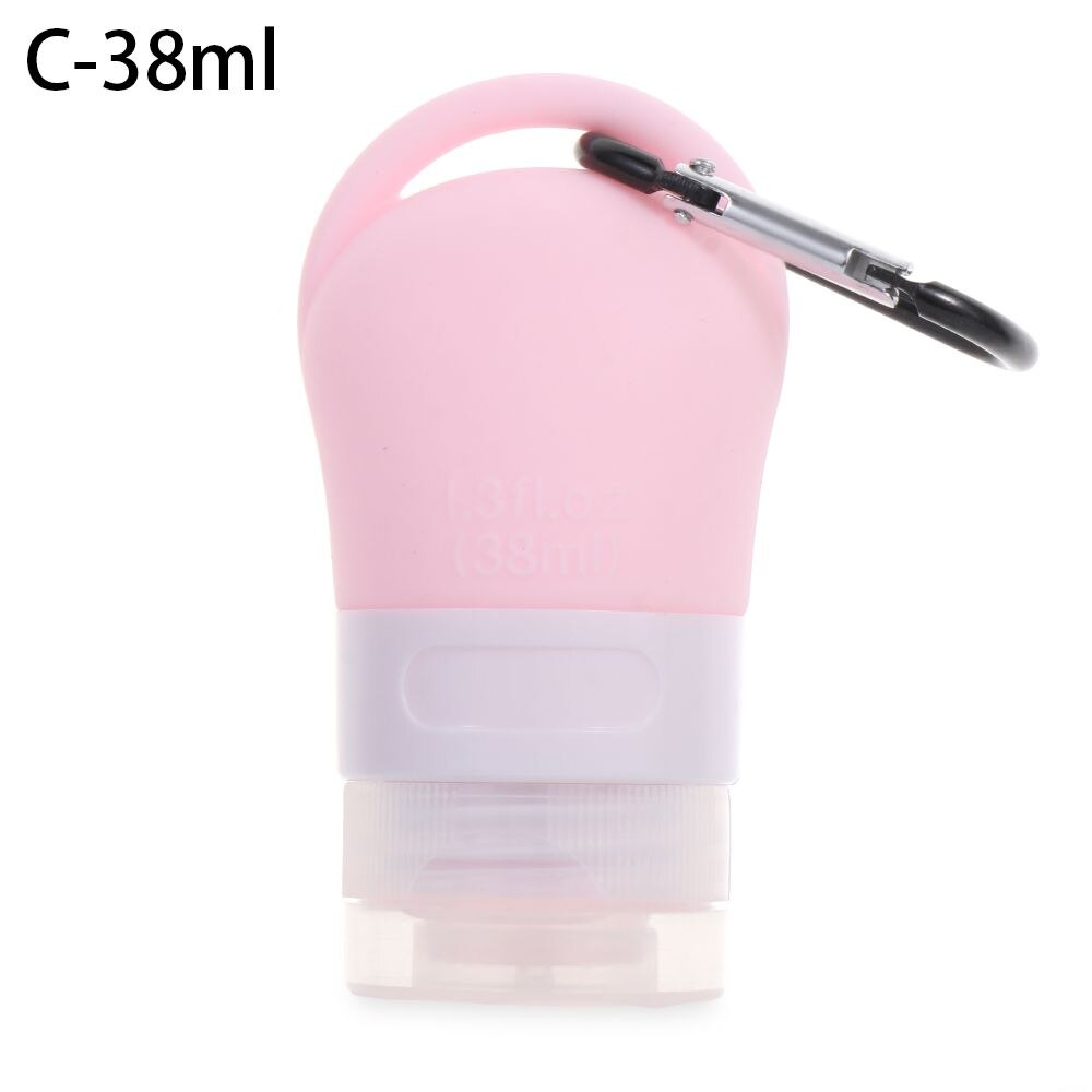 Shower Gel Shampoo Portable Hand Washing Hook Silicone Bottle Sub-bottling Tube Empty Bottles Squeeze Container: C-38ml