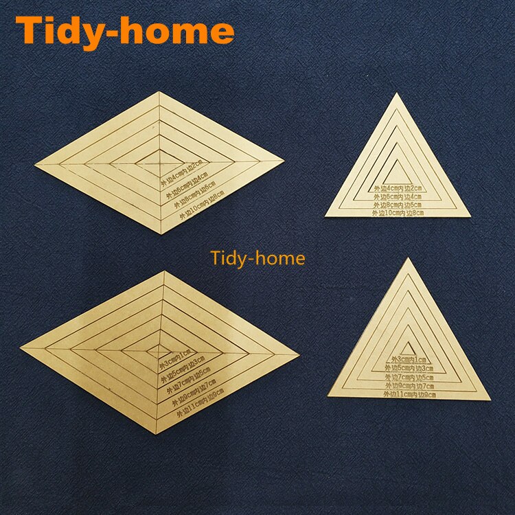 Useful Acrylic Diamond Drawing Template Equilateral Triangle Template Patchwork Drawing Tools Drawing Ruler: 2 Sets