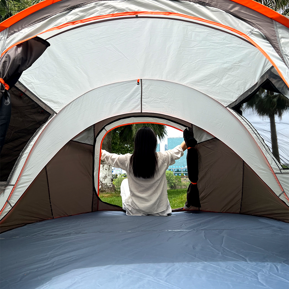 Pop-Up Telt til 3-4 Personer - Vandtæt Campingtelt til Udendørs Brug
