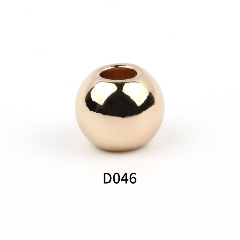 10mm Sphere Pearl Ball Cord Stoppers Rope Ends Buckle Lid Lock Toggle End Clip Clothes Bag Sportswear Shoelace Rope Accessories: Gold