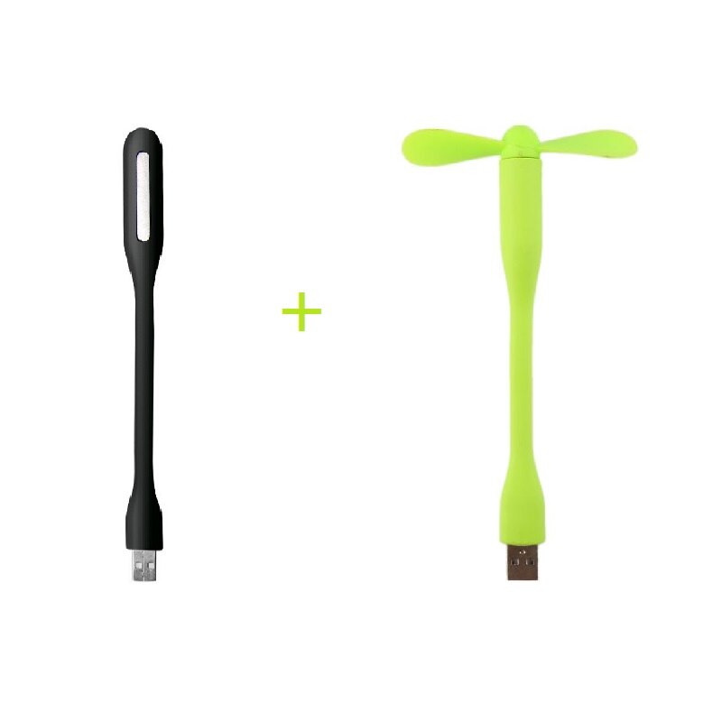 mini ventole USB ventilatore USB portatile e lampada a portato USB dispositivo di raffreddamento flessibile banca di alimentazione di raffreddamento per computer portatile ventilatore da tavolo per PC: verde