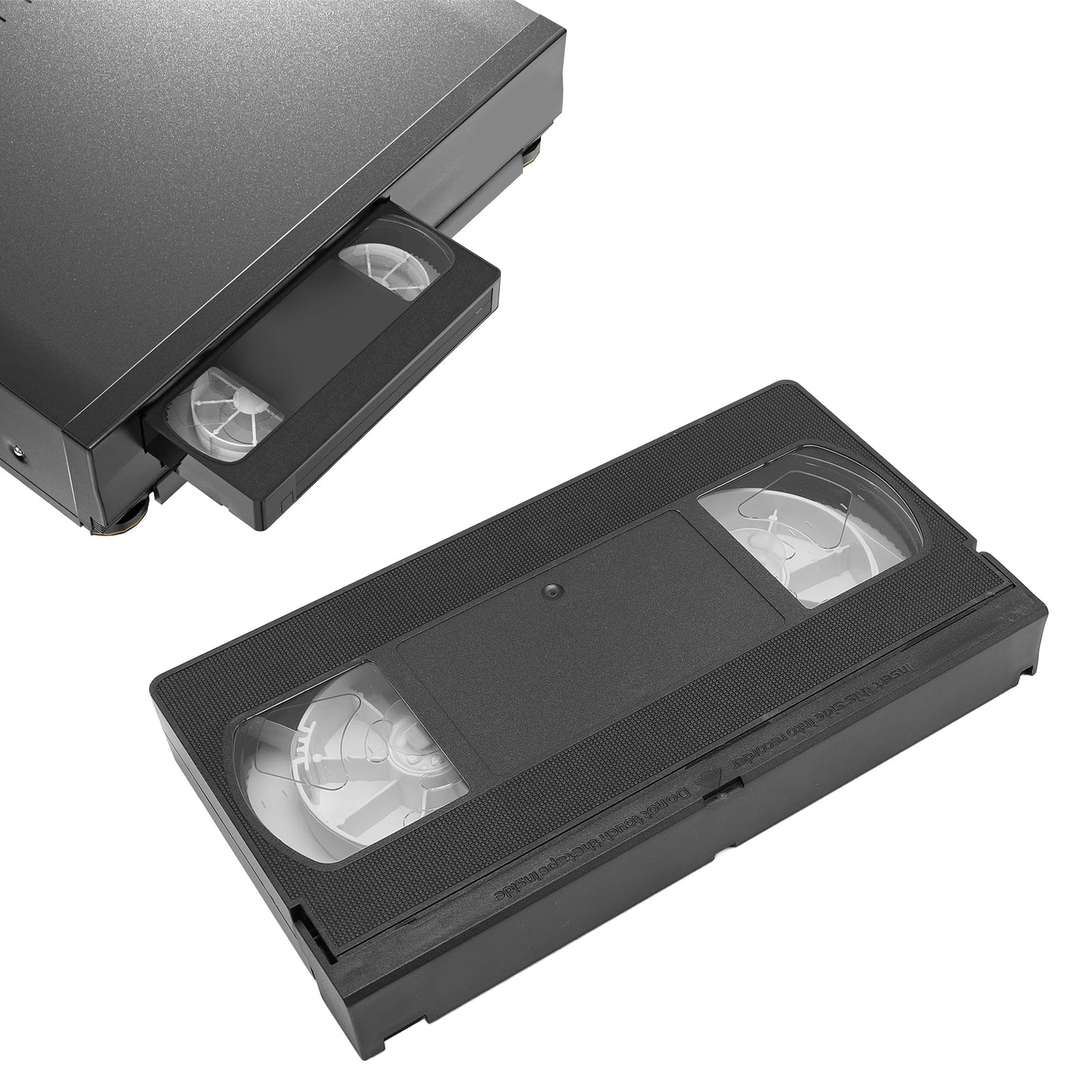 Nettoyeur de tête VCR VHS, outil de nettoyage de tête de lecteur vidéo réutilisable, technologie sèche, aucun fluide requis, nettoyeur de tête VHS