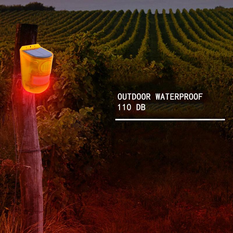 Solar alarm lys trådløs  ip65 bevegelsessensor utendørs hage sikkerhetslampe for sikkerhet hjem fabrikk hage smart rask alarm